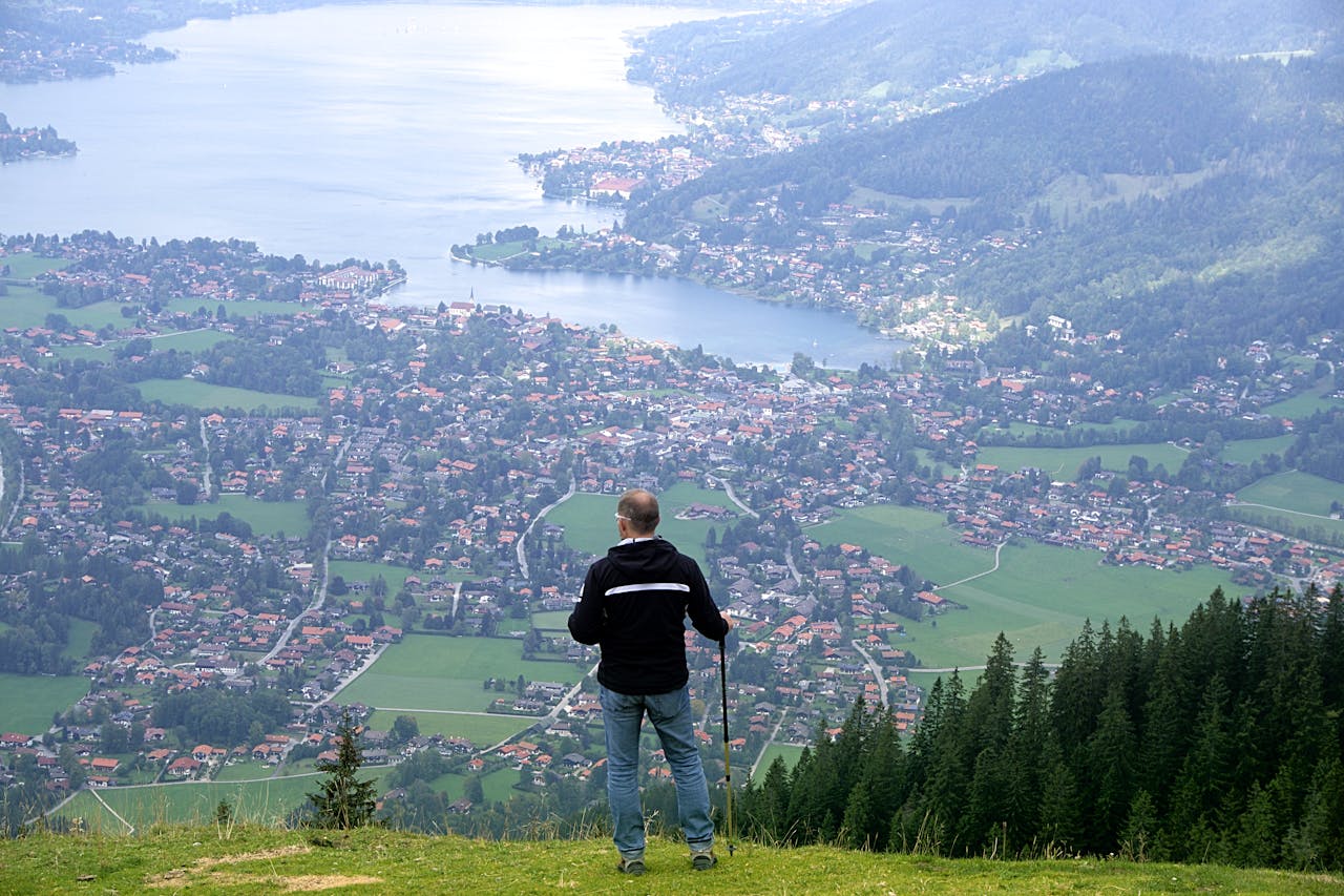 Man Standing on Green Grass